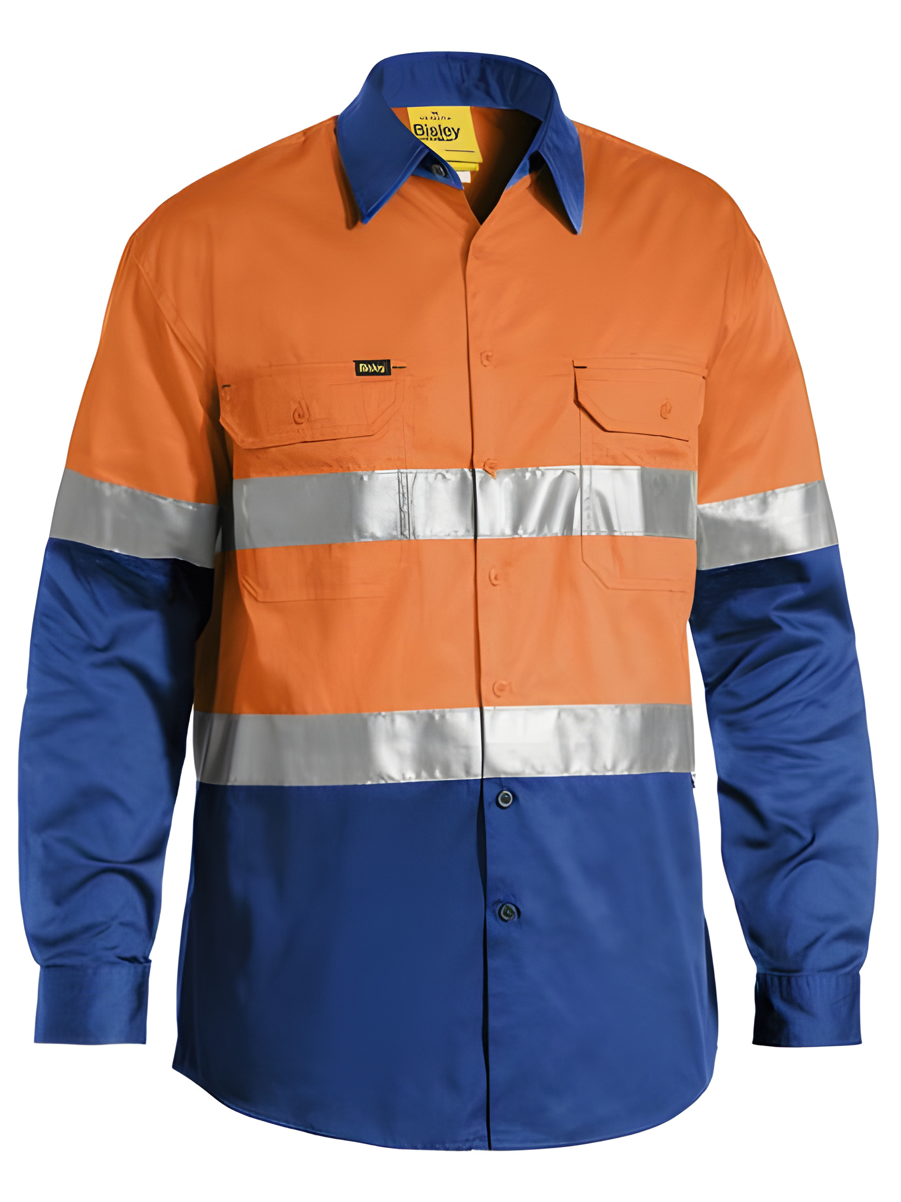 Women's Taped Hi Vis Cool Lightweight Drill Shirt illustration