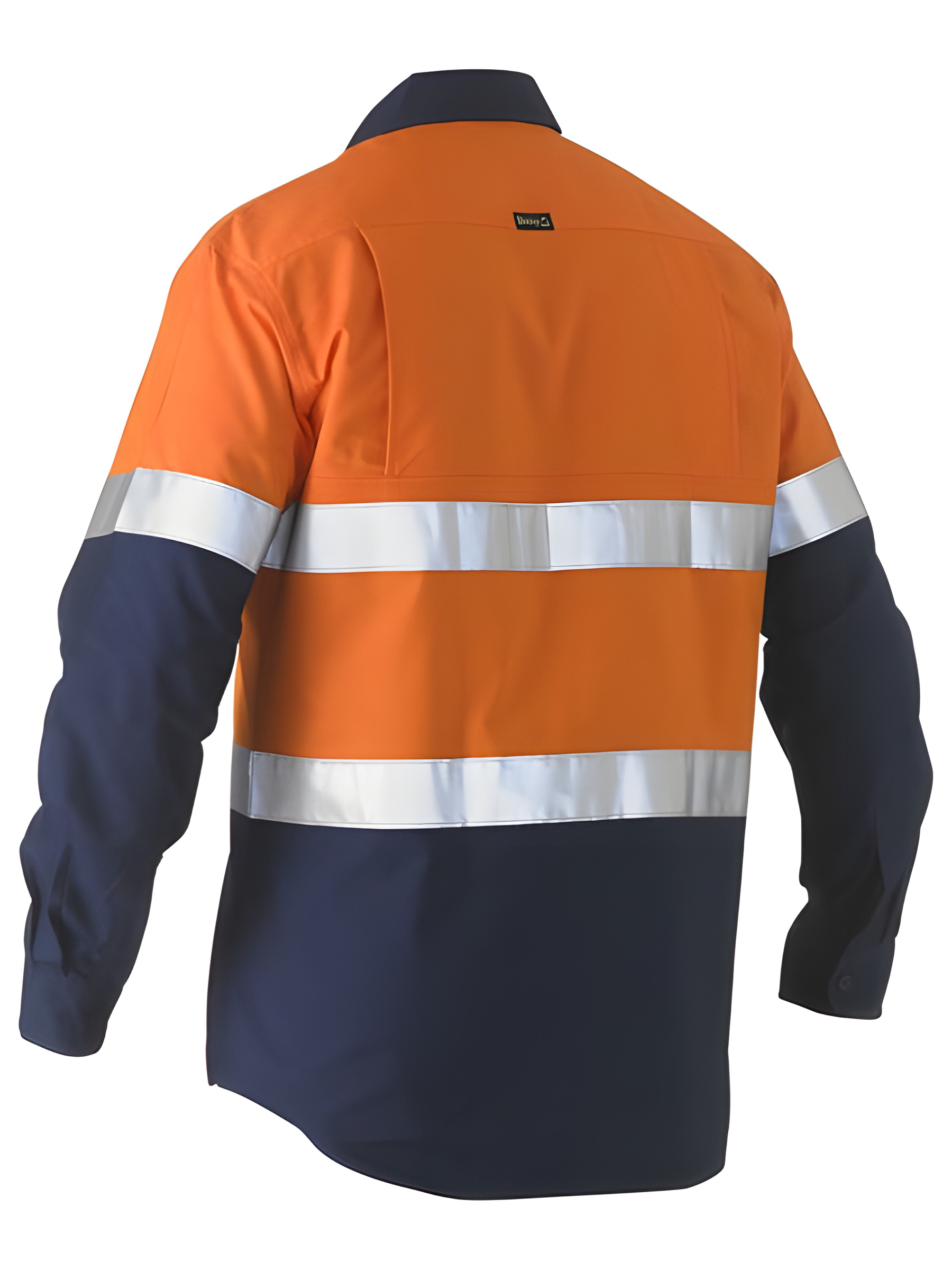 Bisley Recycle Taped Two Tone Hi Vis Drill Shirt – image 2