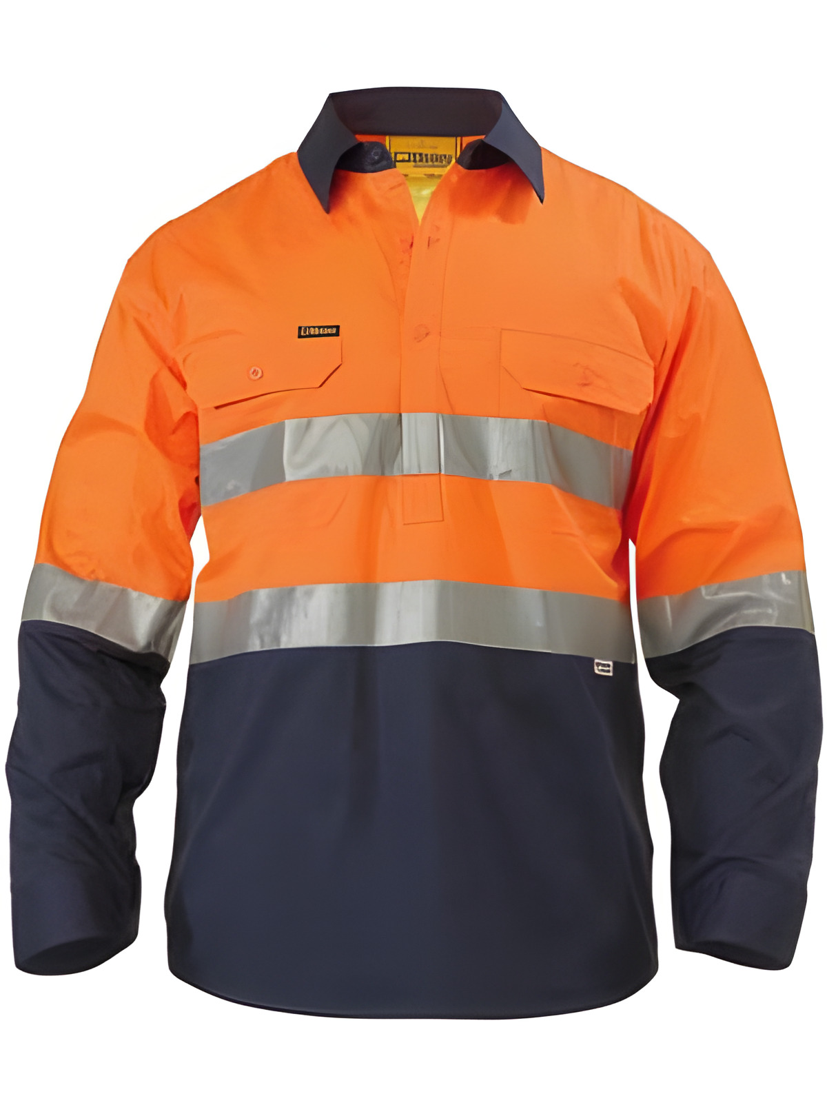 Taped Hi Vis Closed Front Cool Lightweight Shirt illustration