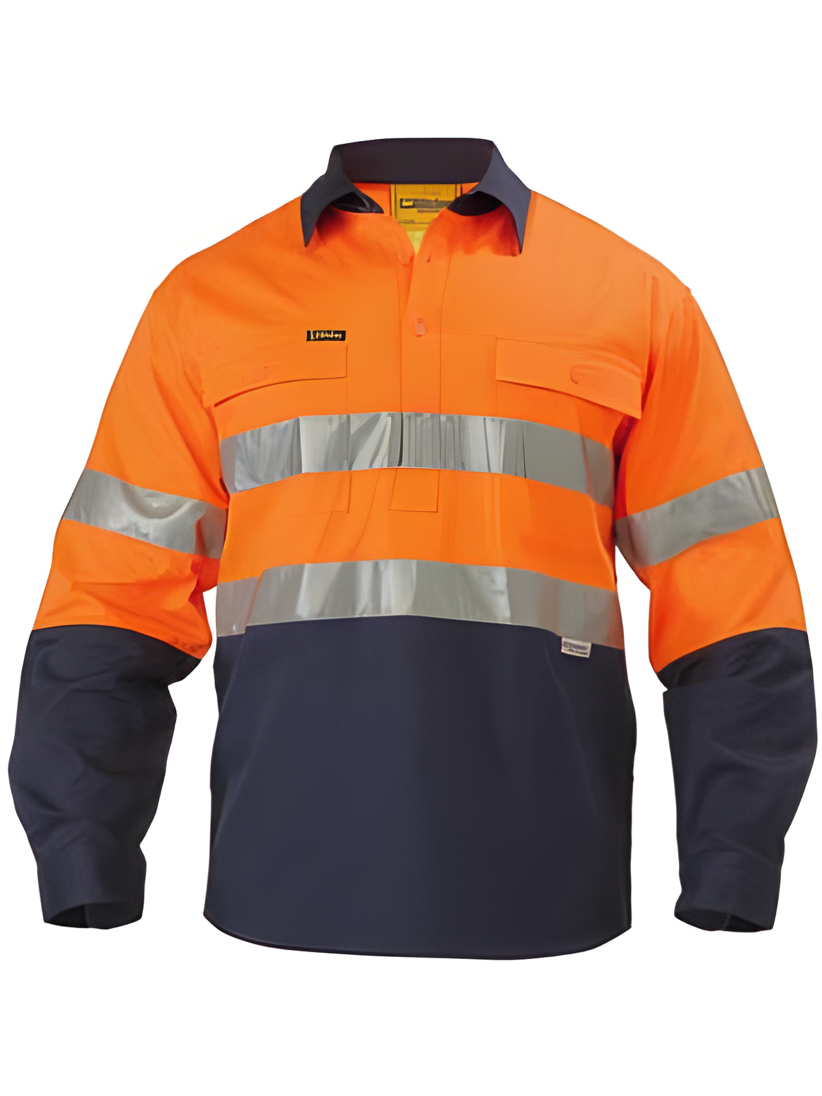 Taped Hi Vis Closed Front Drill Shirt illustration