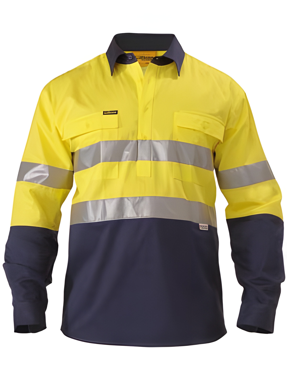 Taped Hi Vis Closed Front Drill Shirt – image 2