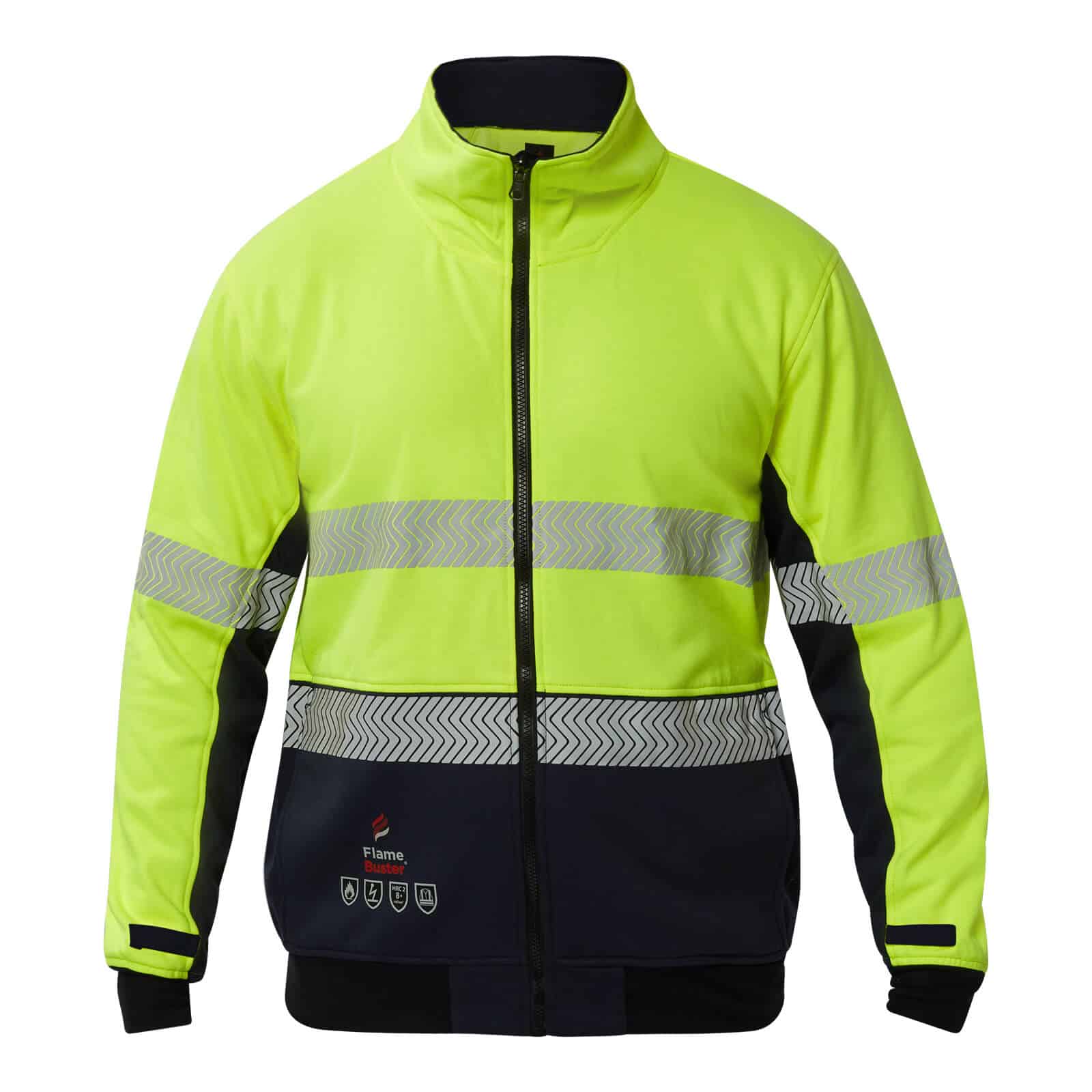 FR Hi Vis Segmented Reflective fleece illustration