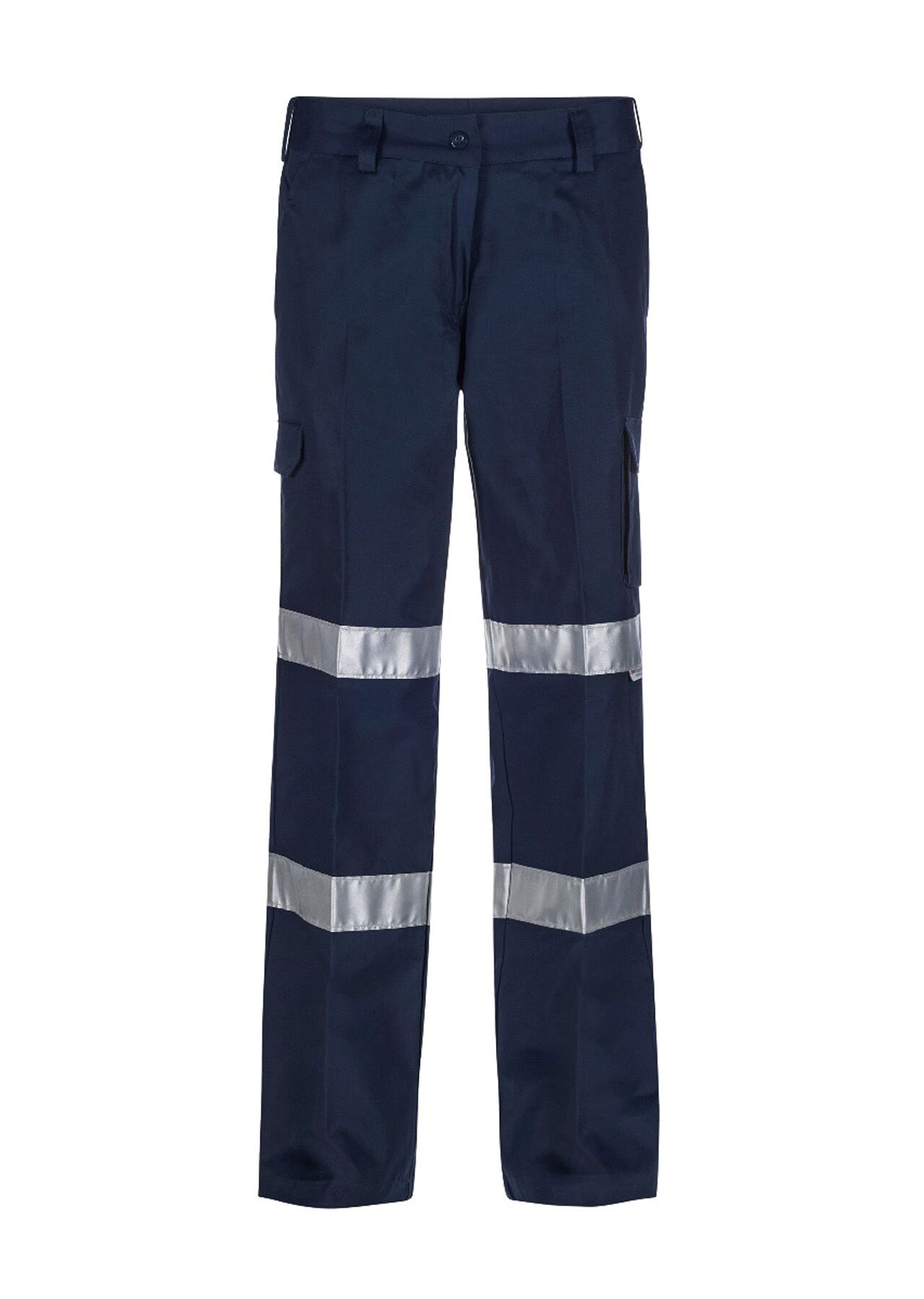 LADIES REFLECTIVE MID WEIGHT CARGO COTTON DRILL TROUSER illustration