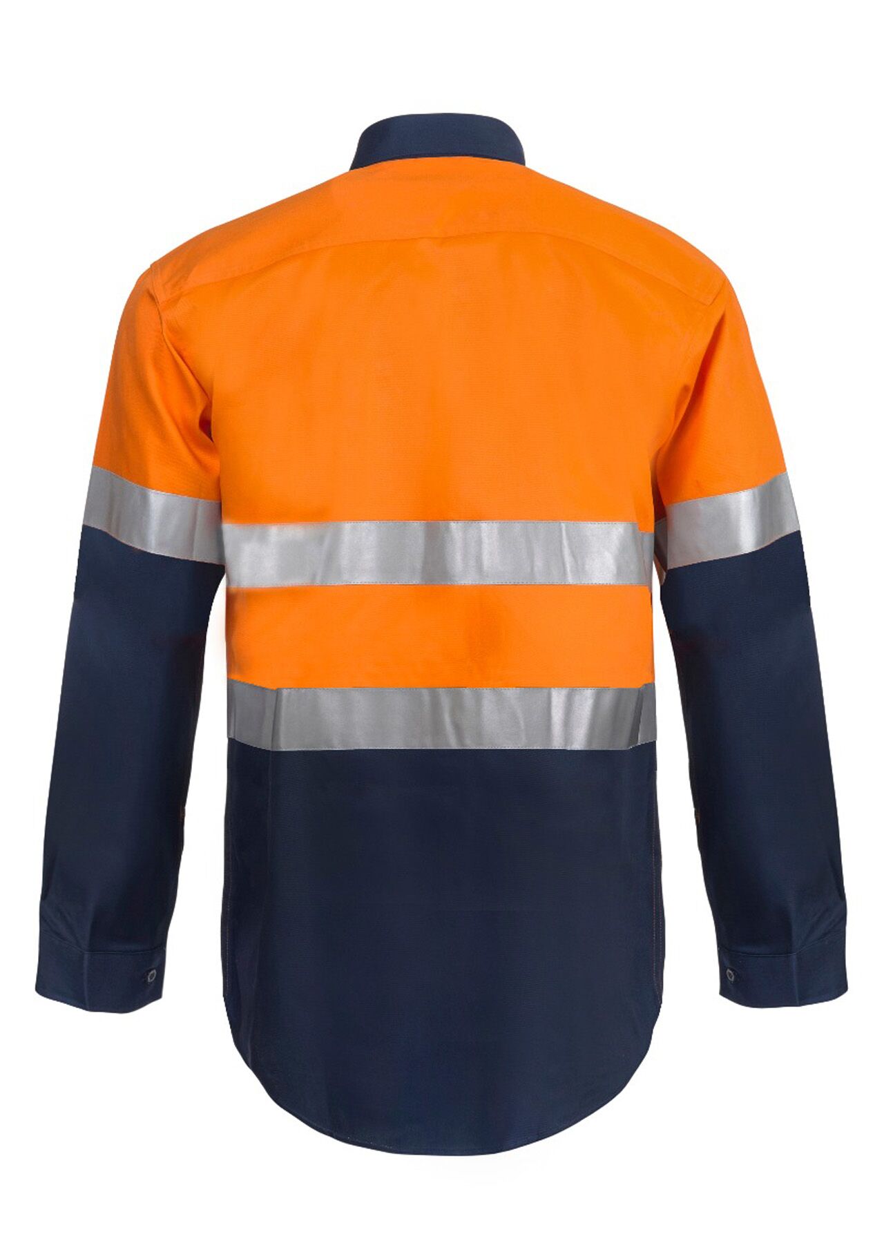 LIGHT WEIGHT HI VIS LONG SLEEVES VENTED COTTON DRILL REFLECTIVE SHIRT – image 2