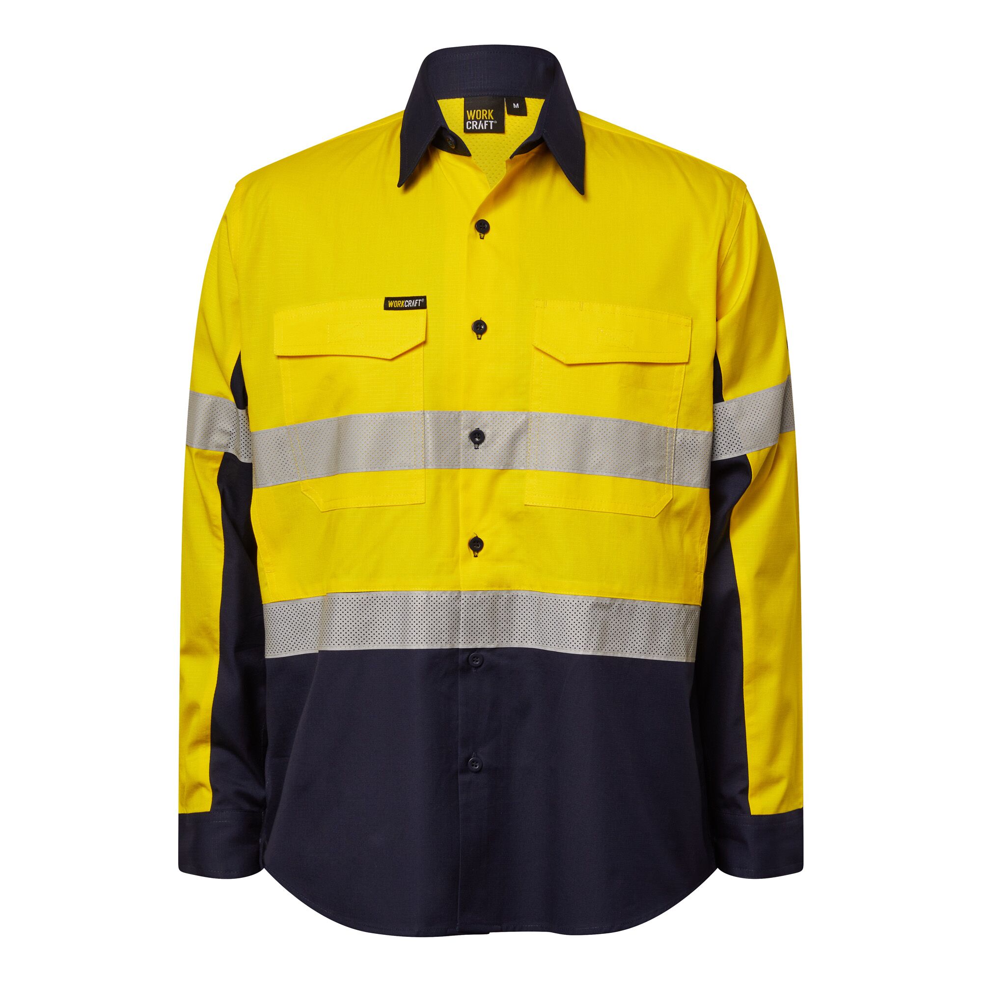 HI VIS LONG SLEEVE VENTED REFLECTIVE RIPSTOP SHIRT illustration